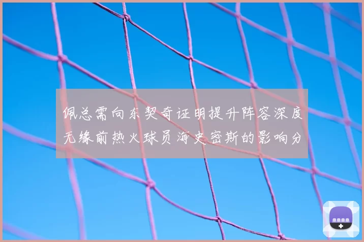 佩总需向东契奇证明提升阵容深度无缘前热火球员海史密斯的影响分析