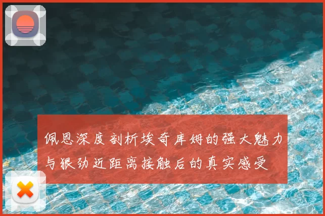 佩恩深度剖析埃奇库姆的强大魅力与狠劲近距离接触后的真实感受