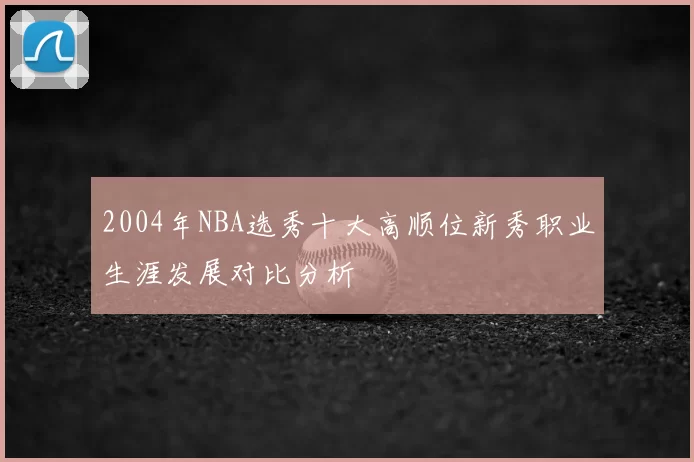 2004年NBA选秀十大高顺位新秀职业生涯发展对比分析