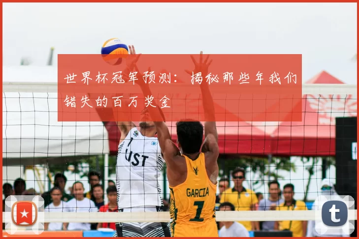 世界杯冠军预测：揭秘那些年我们错失的百万奖金